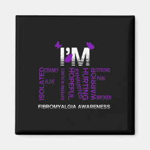 Imã Sou uma fina Fibromialgia Guerreira Fibro-Consciên