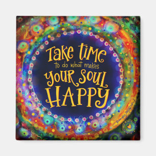 Imã "Soul Feliz" Magnet de Inspirividade
