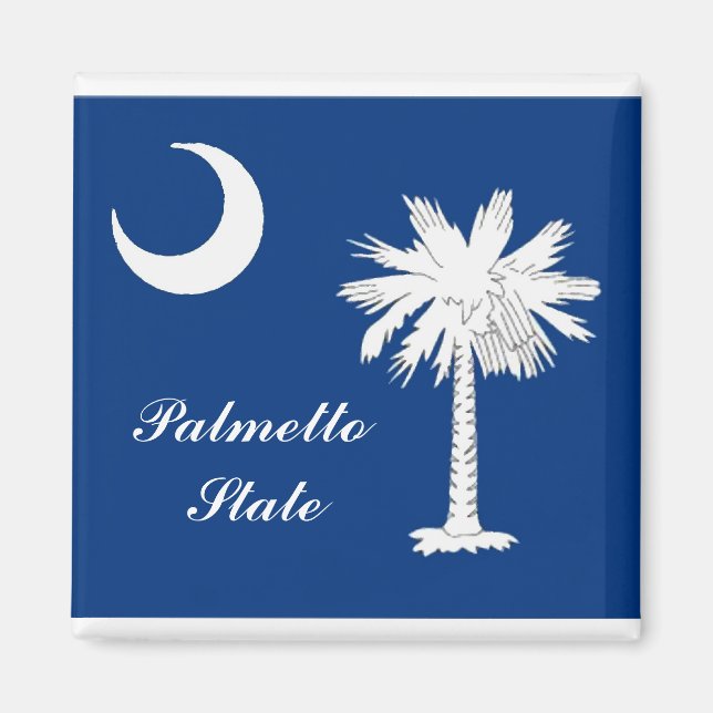 Imã South Carolina Flag Magnet (Frente)