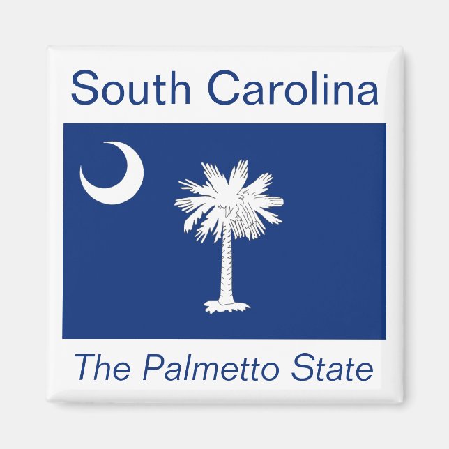 Imã South Carolina Flag Magnet (Frente)