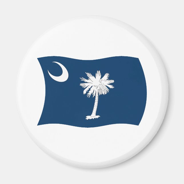 Imã South Carolina Flag Magnet (Frente)
