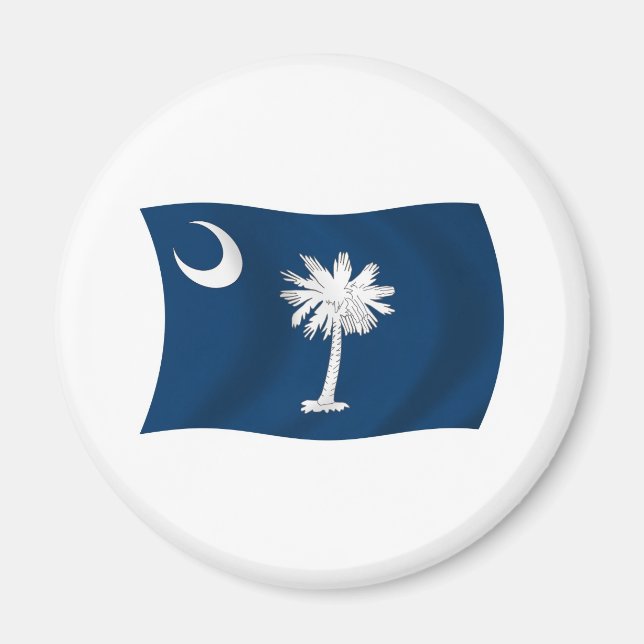 Imã South Carolina Flag Magnet (Frente)