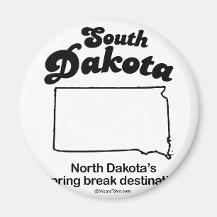 Imã SOUTH DAKOTA - de "t-shirt da DIVISA do ESTADO