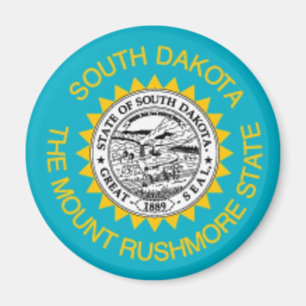 Imã South Dakota Flag Magnet