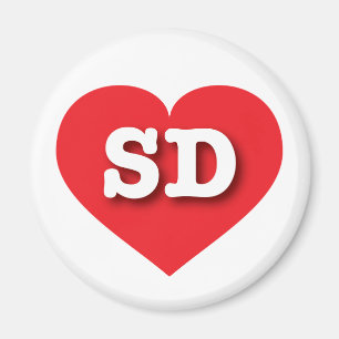 Imã South Dakota Red Heart - Big Love