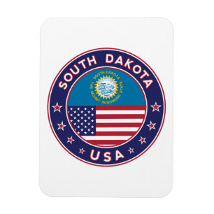 Ímã South Dakota sticker, phone case, tote bag