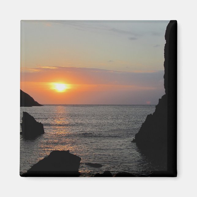 Imã South Devon Hope Cove Autunm Sunshine (Frente)