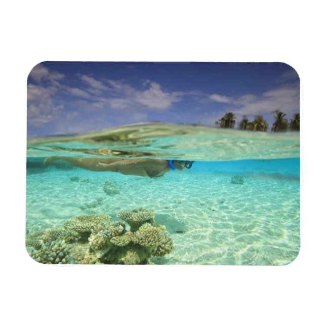 Ímã South Huvadhoo Atoll, Maldivas do Sul, Índia (Horizontal)