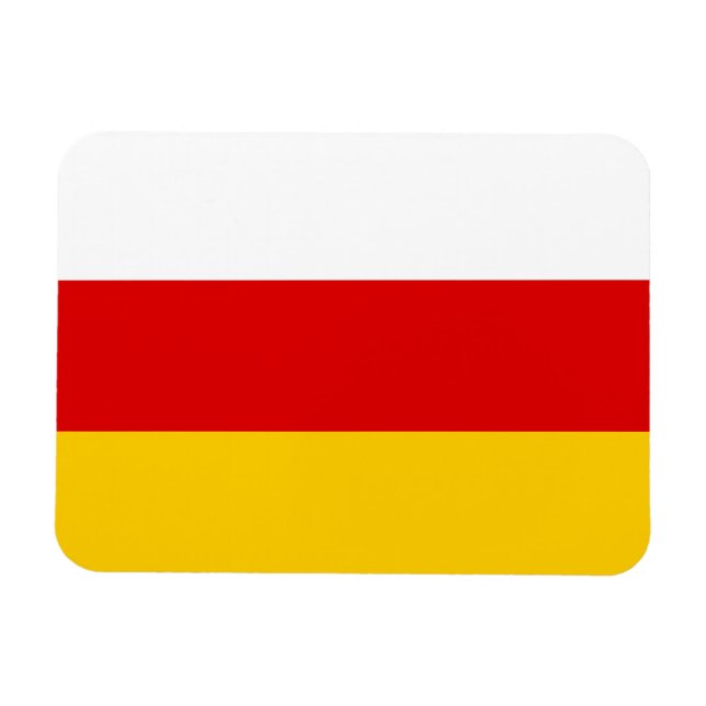 Ímã South Ossetia Flag (Horizontal)