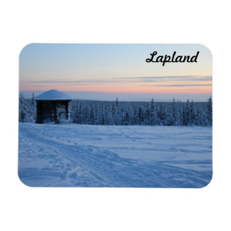 Ímã Souvenir Couché de soleil en Laponie