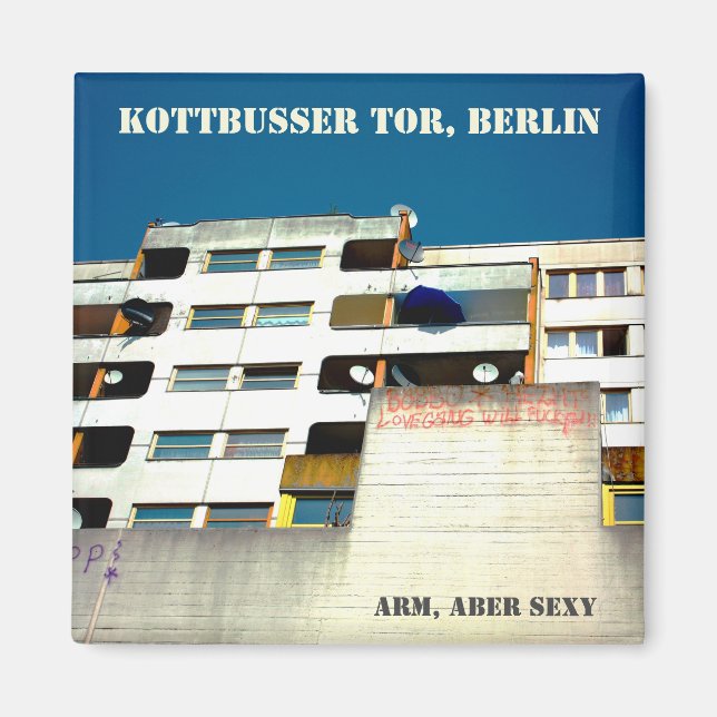 Imã Souvenir de Berlim Kottbusser Tor Kotti (Frente)