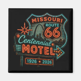 Imã Souvenir do Centenário da Rota 66 do Missouri