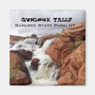 Imã Souvenir Magnet — Gunlock Falls, Parque Estadual