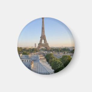 Imã Souvenir Personalizado do Horizonte de Paris