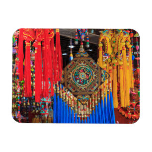 Ímã Souvenirs coloridos em uma loja, China