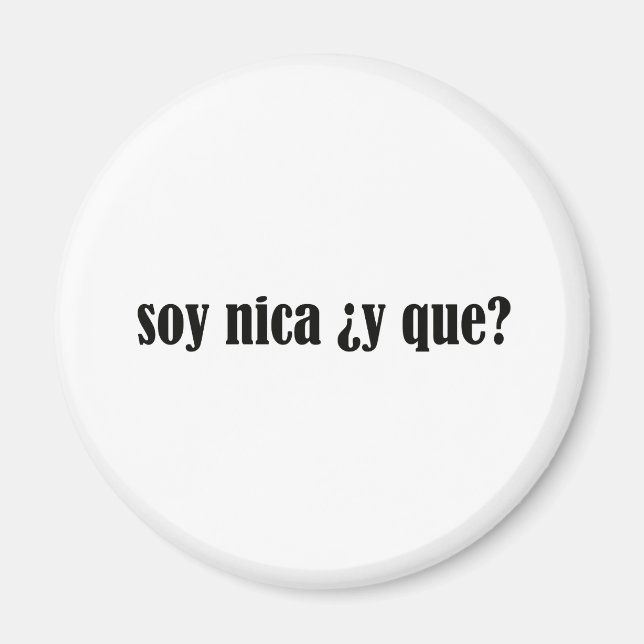 Imã Soy Nica y Que (Frente)