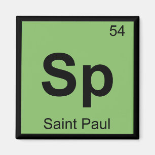 Imã Sp - Mesa periódica da química de Saint Paul