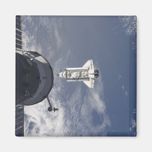 Imã Space Shuttle Atlantis e uma nave espacial russa (Frente)