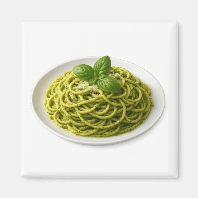 Imã Spaghetti al Pesto Magnet (Frente)