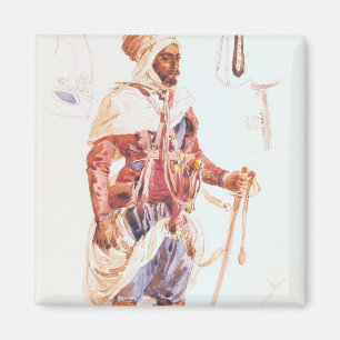 Imã Spahi com sua espada, c.1854