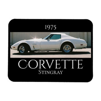 Ímã Sparkling White '75 Corvette