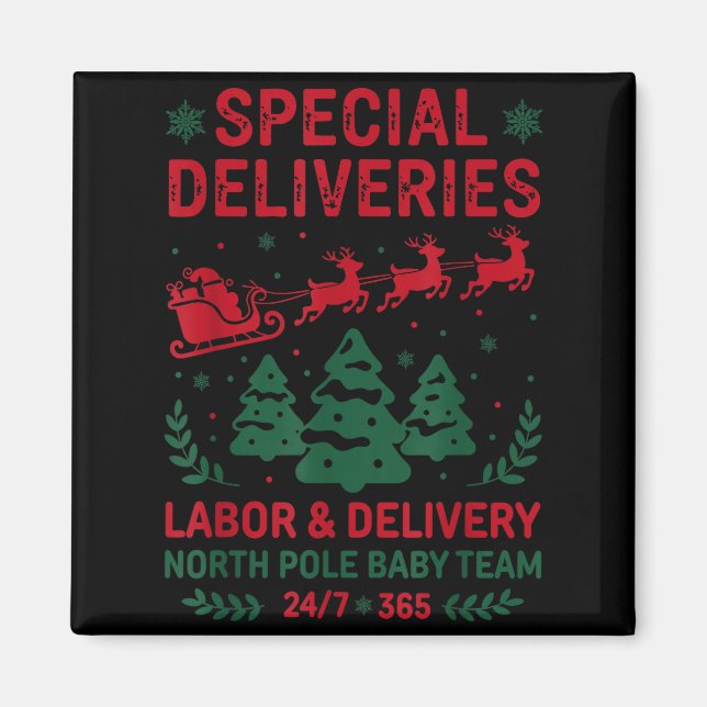Imã Special Deliveries Labor And Delivery Baby Nurse C (Frente)