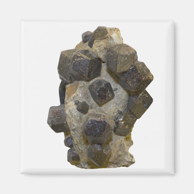 Imã Spessartite na Matriz (Frente)