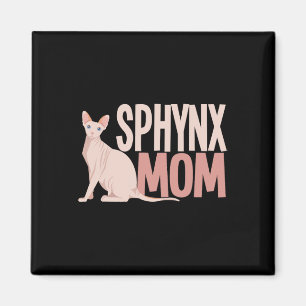 Imã Sphynx Mãe Cat Sphinx Cabeçalho Proprietário de Ga
