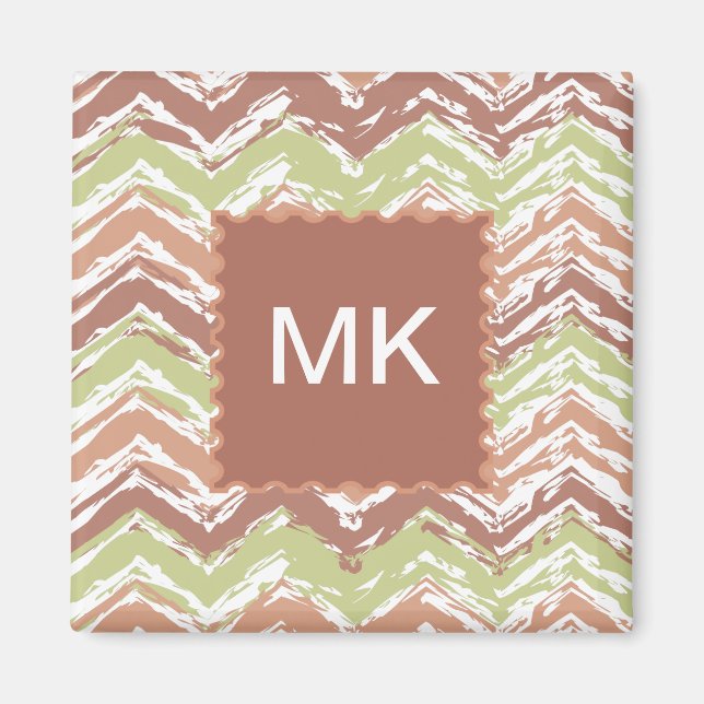 Imã Spice Scribble Chevron ZigZag (Frente)