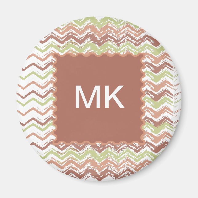 Imã Spice Scribble Chevron ZigZag (Frente)