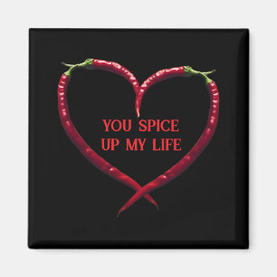 Imã Spicy Chili Pepper Heart