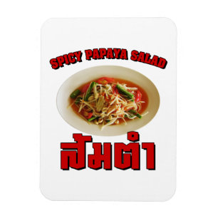 Ímã Spicy Papaya Salad ... Comida tailandesa do Laos