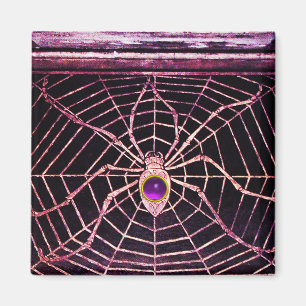 Imã SPIDER E WEB Roxo Ametist Preto