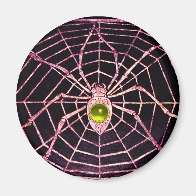 Imã SPIDER E WEB Yellow Topaz Black (Frente)