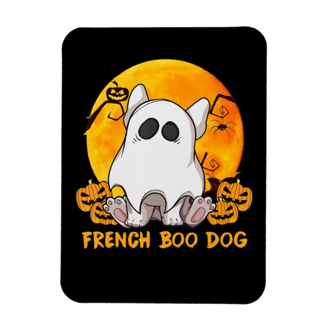 Ímã Spider Gift|Bulldog Francês Com Pumpkin Spider (Vertical)