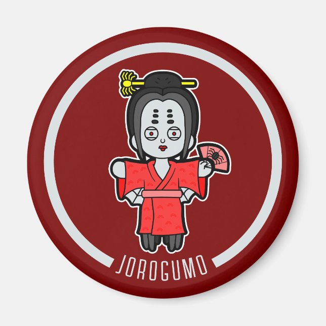 Imã Spider Lady Jorogumo | Yokai Japonês (Frente)