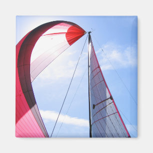 Imã Spinnaker vermelho com Sun