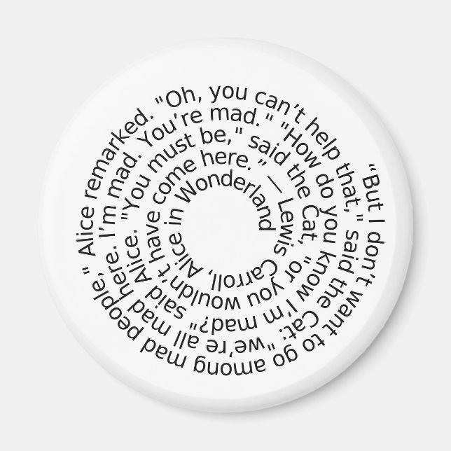 Imã Spiral-alicewonderland2 (Frente)