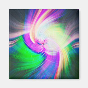 Imã SPIRALFLUO - Fratura Moderna Colorida Psicedélica