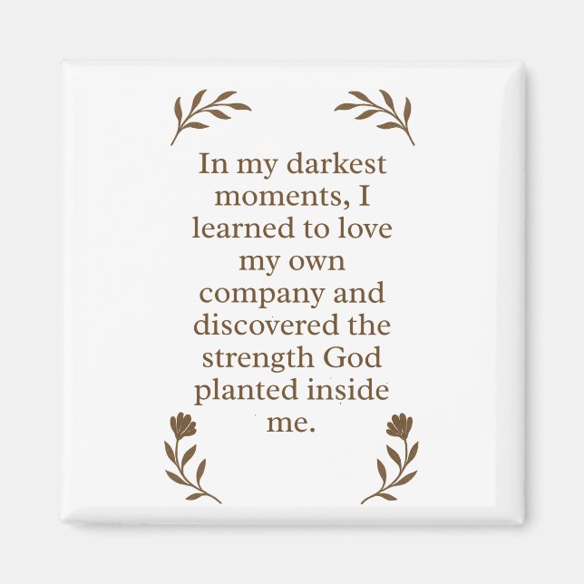 Imã Spiritual Strength Christian Motivational (Frente)