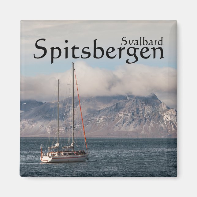 Imã Spitsbergen Svalbard Sailboat (Frente)