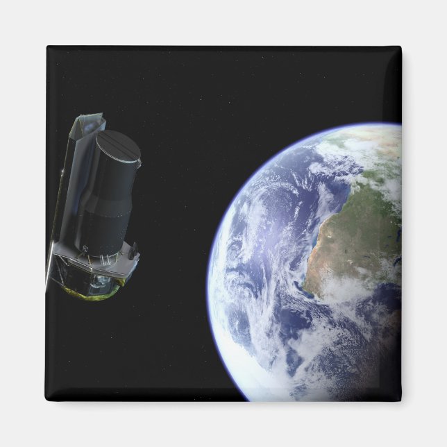 Imã Spitzer partindo da Terra logo após o lançamento (Frente)