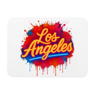 Ímã Splash de Arte na Rua Neon de Los Angeles