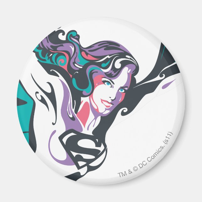 Imã Splash de Cor da Supergirl 3 (Frente)