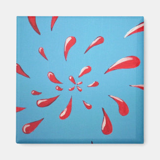 Imã "Splat!" Magneta quadrada