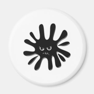 Imã Splatter preto irritado