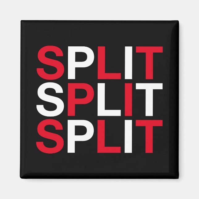 Imã SPLIT — Bandeira croata (Frente)