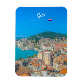 Ímã Split, Croácia - Cidade Costeira Arredondada