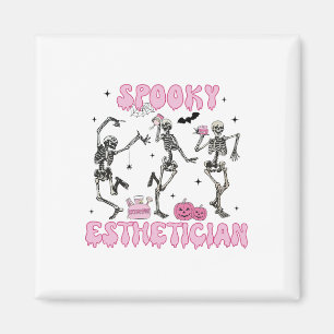 Imã Spookan Esthetician Halloween Skeleton Therapi