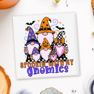 Imã "Spookin" Com Meus Gnomos: Amigos do Dia das Bruxa